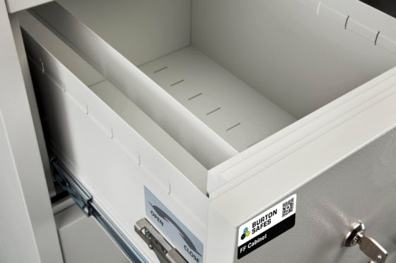 Burton FF Fireproof Filing Cabinet 2 Drawers Keylocking - London & Home Counties Safe Company