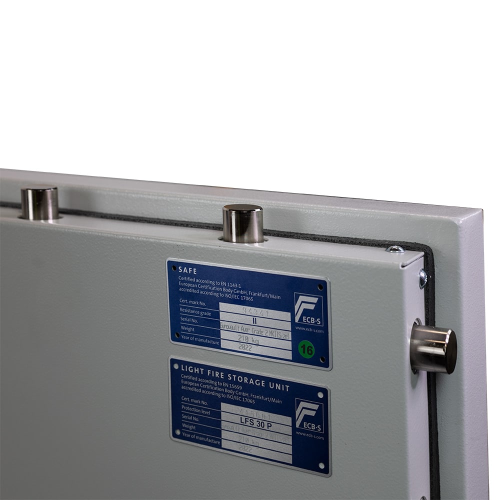 Burton Safes Eurovault Aver LFS Grade 2 Size 1 Keylocking Safe