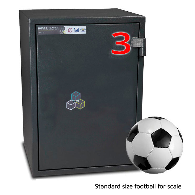 Burton Safes Firesec 4/60 (Size 3) Keylocking Fire Safe, London & Home Counties Safe Company, Burton Safes Firesec 4/60