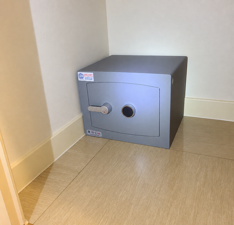 Securikey Mini Vault S2 Gold FR 1 Keylocking Safe installed in Rye, East Sussex TN31