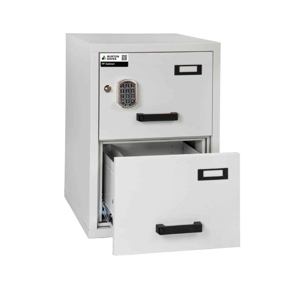 Burton FF Fireproof Filing Cabinet 2 Drawers Digital Locking - London & Home Counties Safe Company