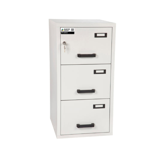 Burton FF Fireproof Filing Cabinet 3 Drawers Keylocking - London & Home Counties Safe Company