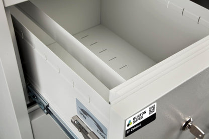 Burton FF Fireproof Filing Cabinet 3 Drawers Keylocking - London & Home Counties Safe Company
