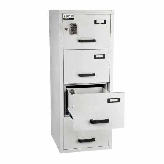 Burton FF Fireproof Filing Cabinet 4 Drawers Digital Locking - London & Home Counties Safe Company