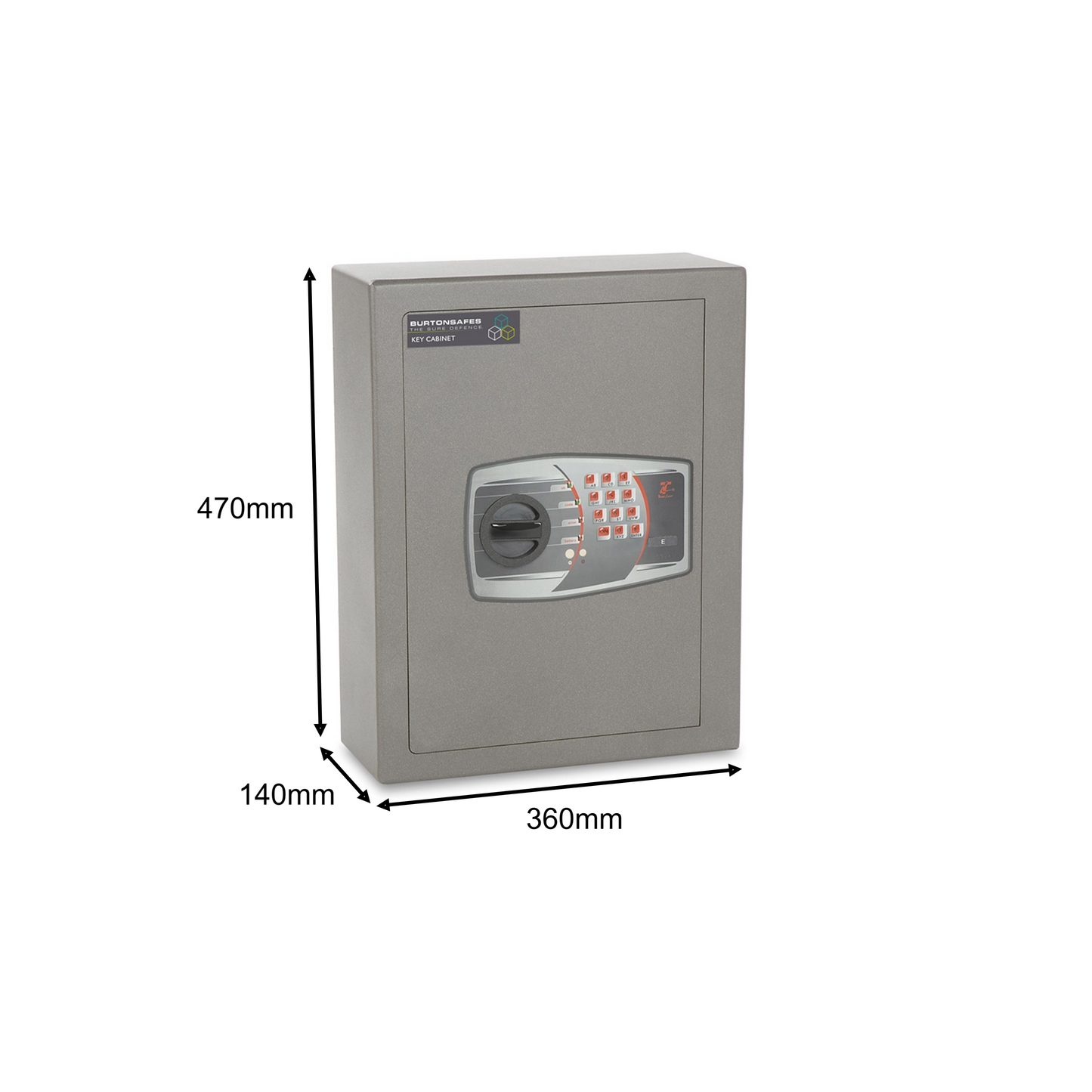 Burton Heavy Duty Key Cabinet 40 Keys - Digital CE40 - London & Home Counties Safe Company