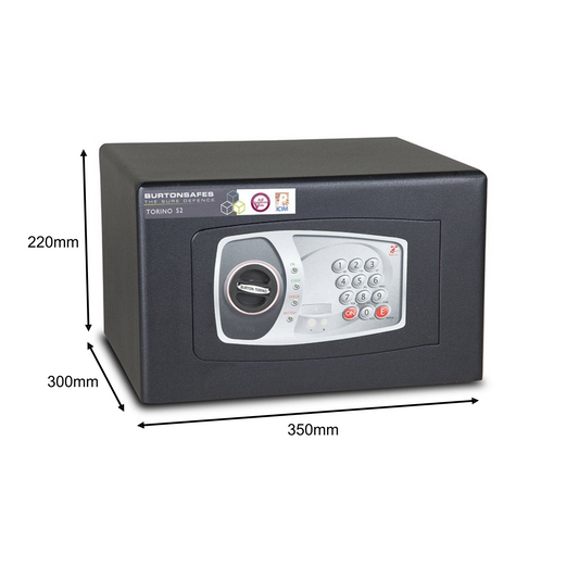 Burton Safes Torino S2 Size 1E Digital Safe