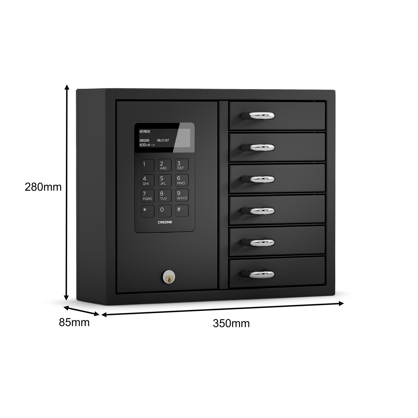 De Raat Creone KeyBox 9006 S System Stainless Steel