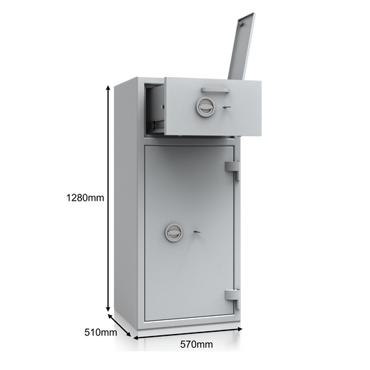 De Raat DRS Prisma Deposit Grade 1 (Size 2) Keylocking Safe