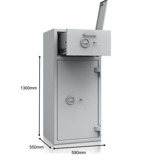 De Raat DRS Prisma Deposit Grade 3 (Size 2) Keylocking Safe