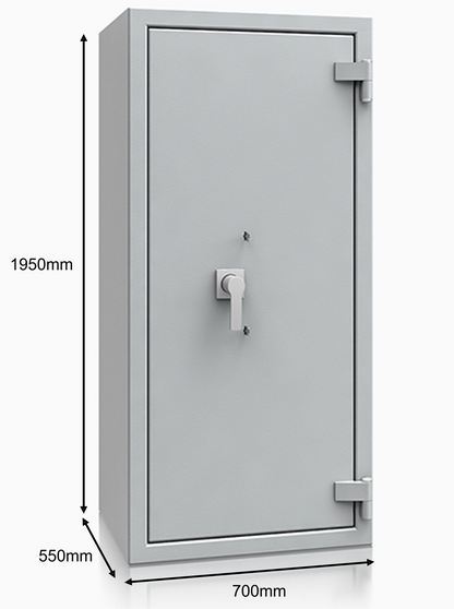 De Raat DRS Prisma Grade 4 (Size 8) Dual Digital & Keylocking Safe