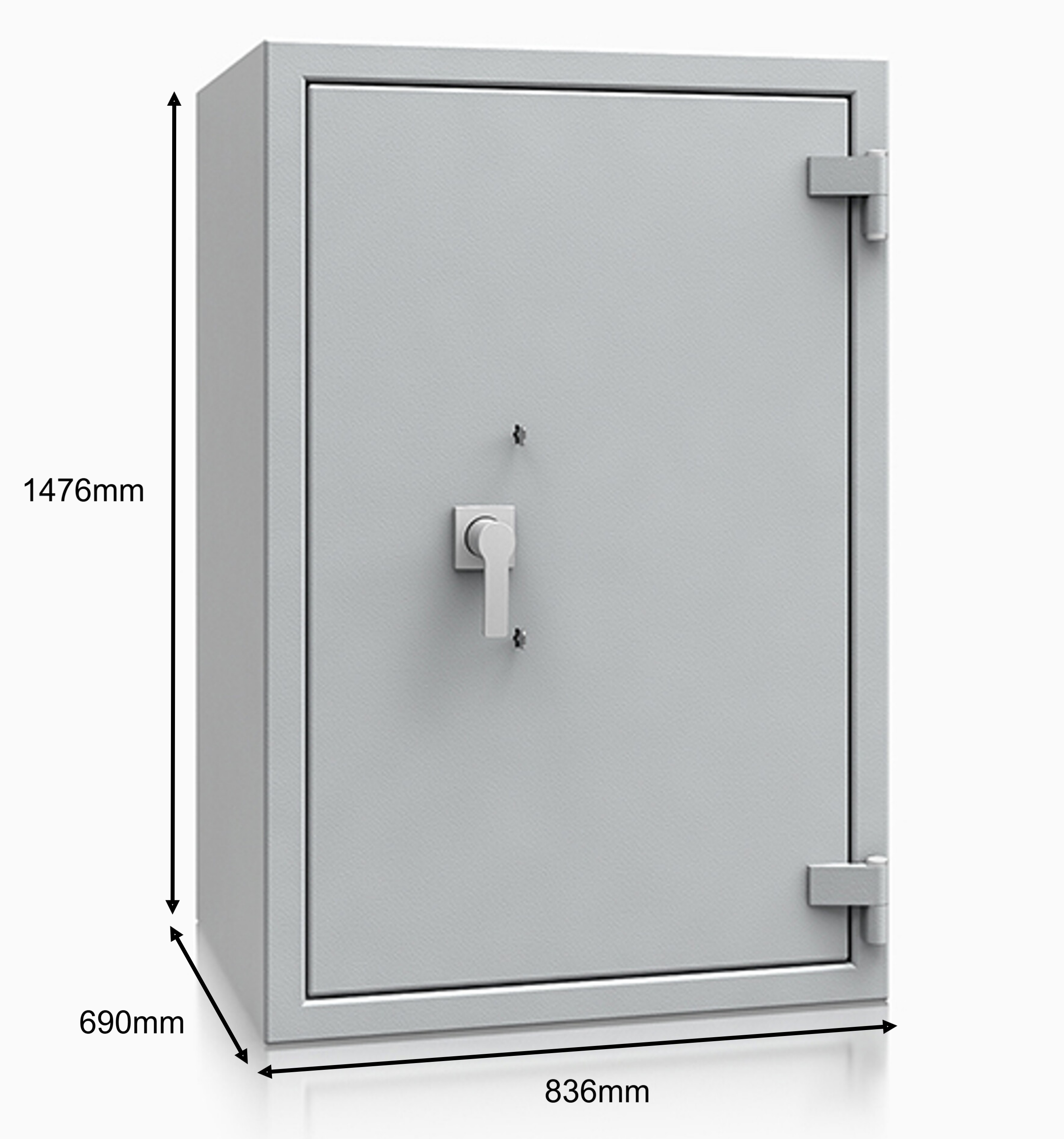 De Raat DRS Prisma Grade 4 (Size 9) Dual Digital & Keylocking Safe ...