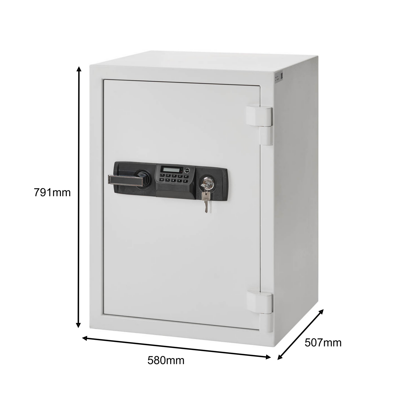 De Raat Protector ES-080 Fire Resistant Digital & Keylocking Safe
