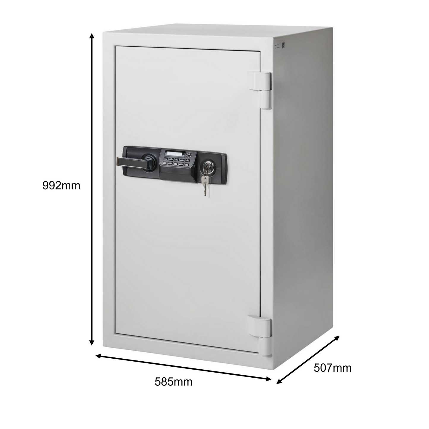 De Raat Protector ES-100 Fire Resistant Digital & Keylocking Safe