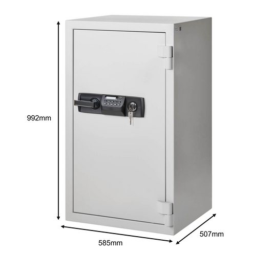 De Raat Protector ES-100 Fire Resistant Digital & Keylocking Safe