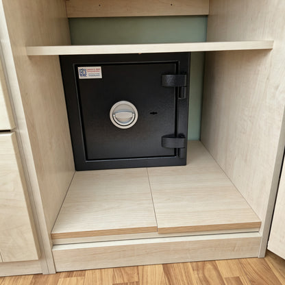 KeySecure Victor Grade 1 Size 1 Keylocking Safe installed in a cupboard