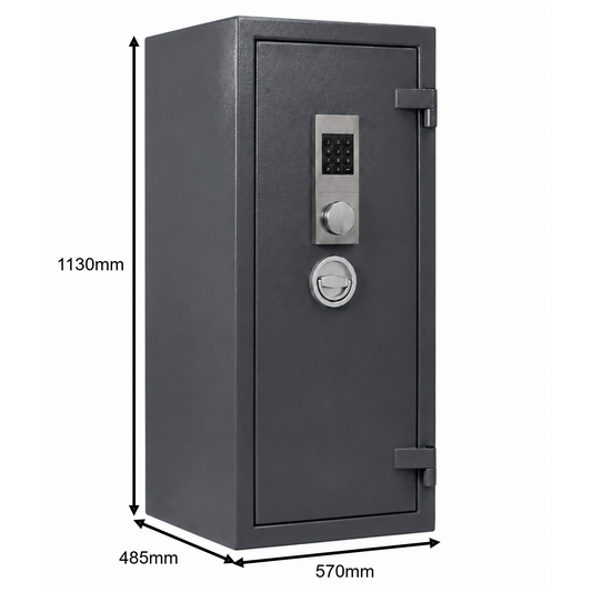 Osmium DELUXE Eurograde 1 (Size 5) with Key Override) Digital Safe
