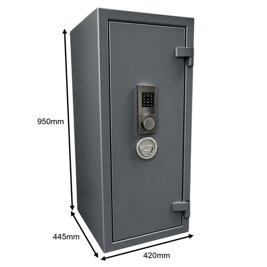 Osmium DELUXE Eurograde 1 (Size 4) (with Key Override) Digital Safe