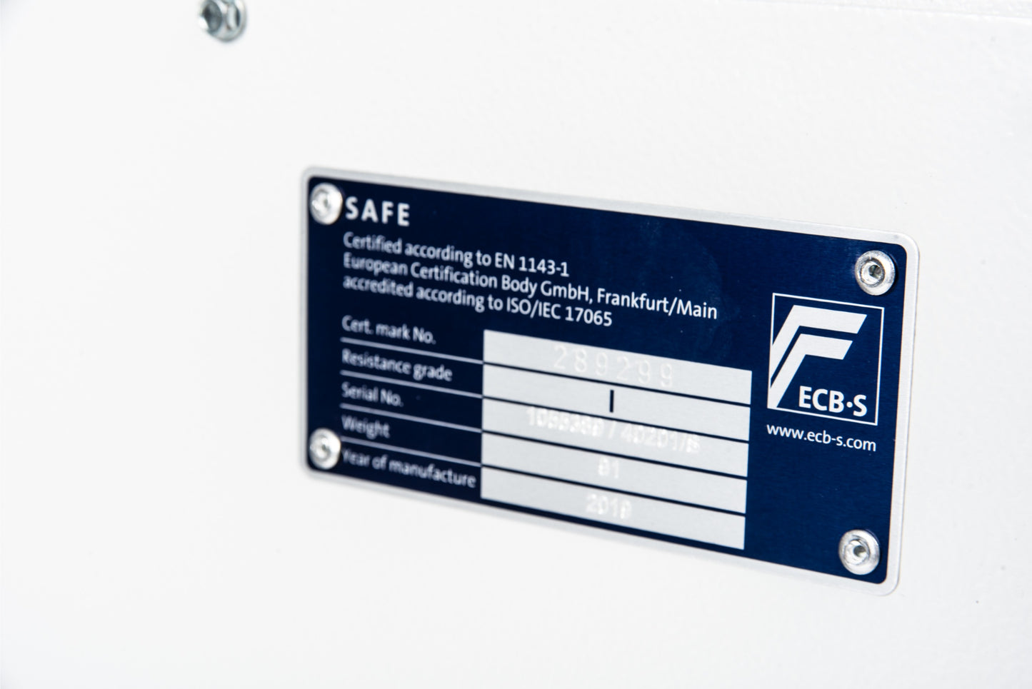 Osmium Eurograde 1 (Size 3) (with Key Override) Digital Safe