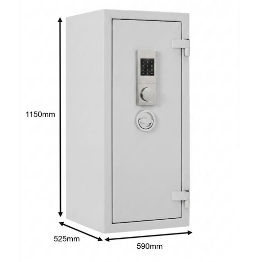 Osmium Eurograde 2 (Size 5) (with Key Override) Digital Safe