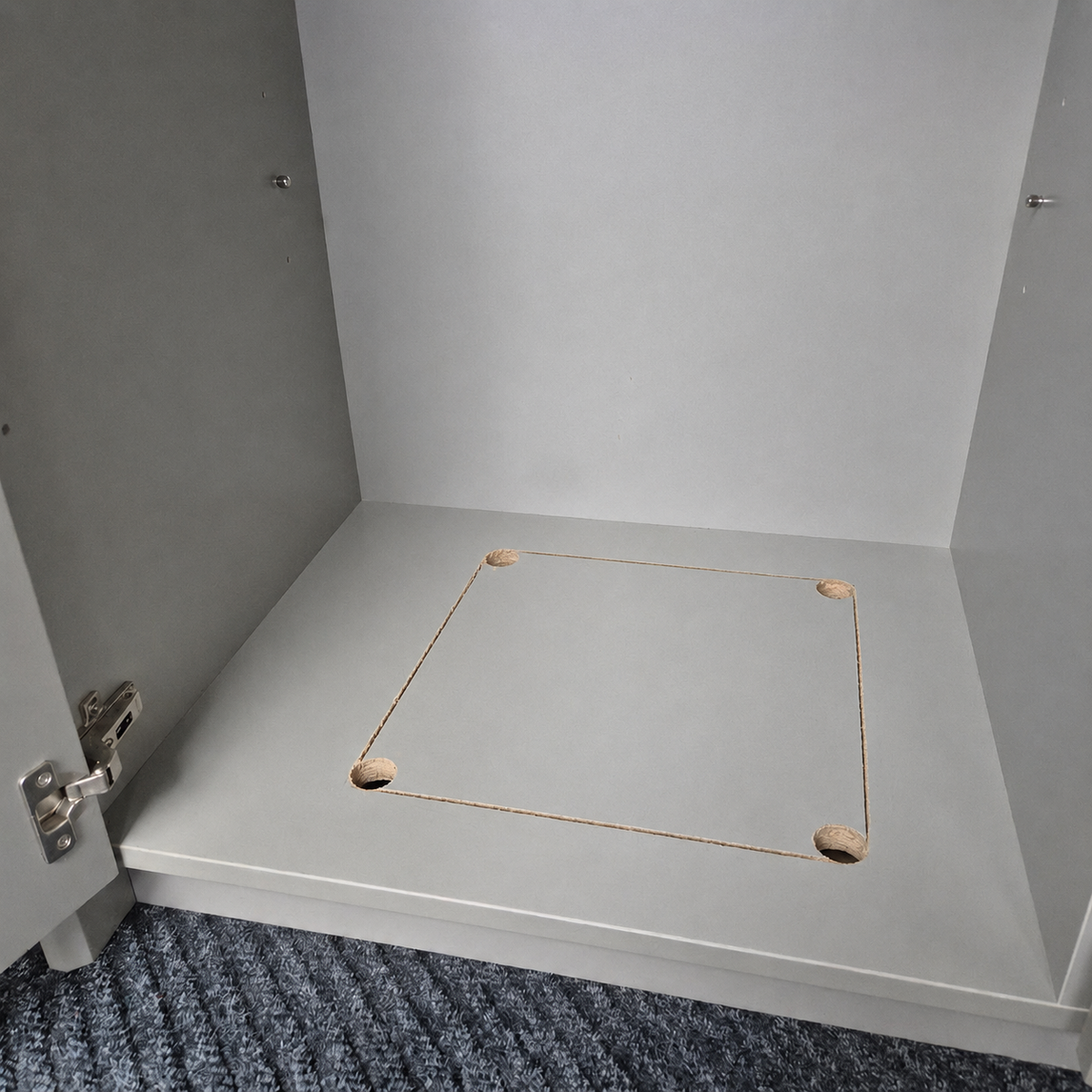 Plinth for Safe Installation in a Raised Wardrobe Base