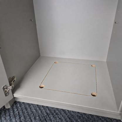 Plinth for Safe Installation in a Raised Wardrobe Base