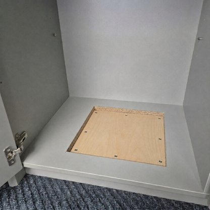 Plinth for Safe Installation in a Raised Wardrobe Base
