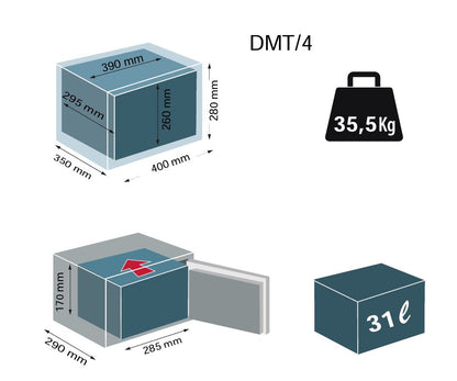 Technomax Technofort Moby Trony DMT/4 S1 Digital Safe (8-12 weeks special order)