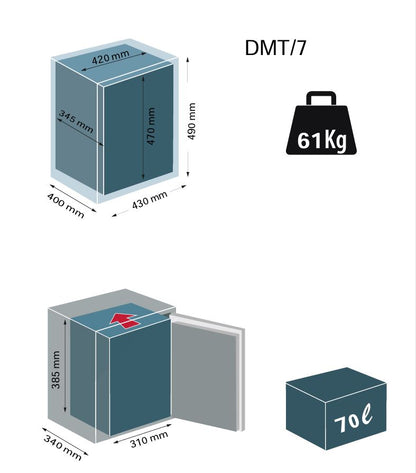 Technomax Technofort Moby Trony DMT/7 S1 Digital Safe (8-12 weeks special order)