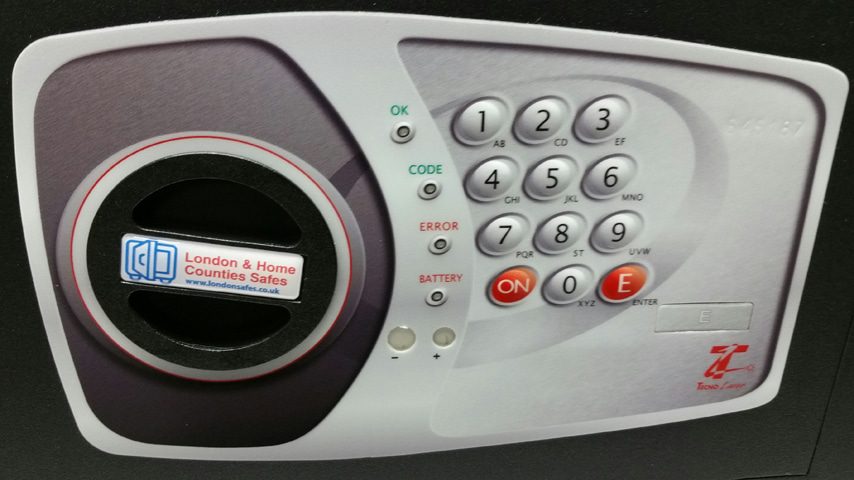 much stronger membrane type keypad fitted on all bloomsbury digital safes